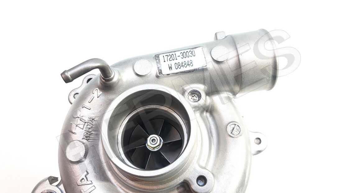 Turbo 17201-30030 Toyota Hiace Hilux H100 2.5 D-4D 102HK 2KD-FTV - Bilde 3
